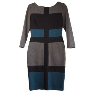 Maggy London | Gray Black Green Dress